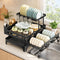 2-Tier Self-Draining Dish Rack: Bone-Dry Counter