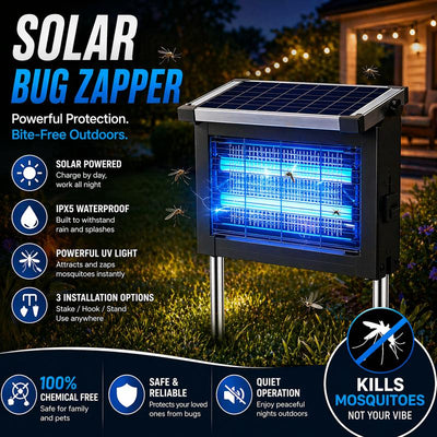 DailyNest Outdoor Solar Powered Bug Zapper
