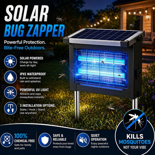 DailyNest Outdoor Solar Powered Bug Zapper