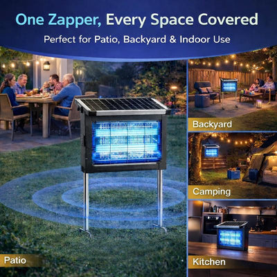 DailyNest Outdoor Solar Powered Bug Zapper