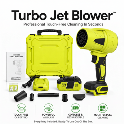 Cordless Turbo Jet Blower Kit (21V): One-Hand Power