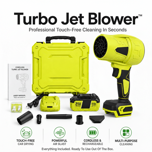 Cordless Turbo Jet Blower Kit (21V): One-Hand Power