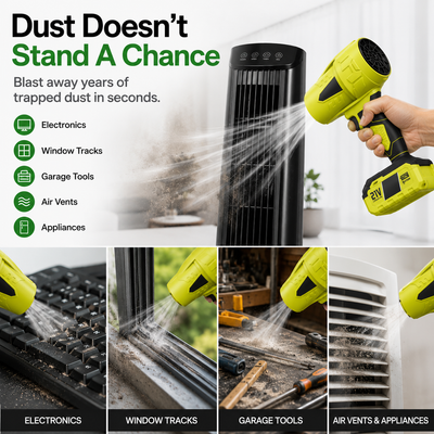 Cordless Turbo Jet Blower Kit (21V): One-Hand Power