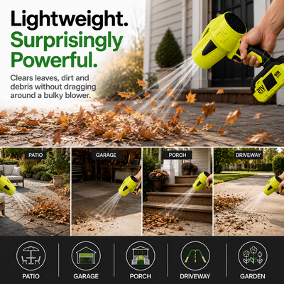 Cordless Turbo Jet Blower Kit (21V): One-Hand Power
